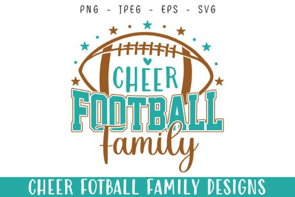 Cheer Football Player Family Love SVG Graphics