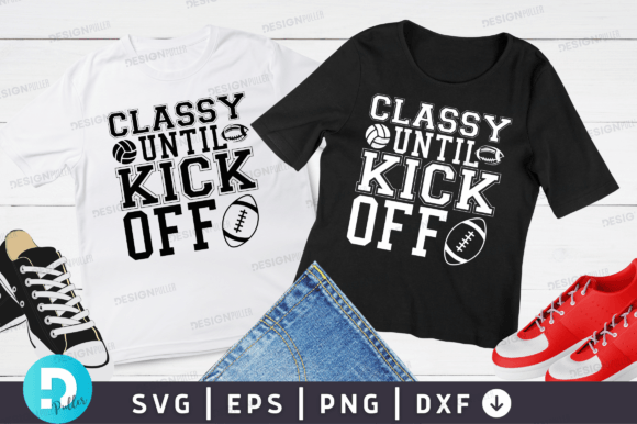 Classy Until Kickoff SVG: Football Graphics for Crafts