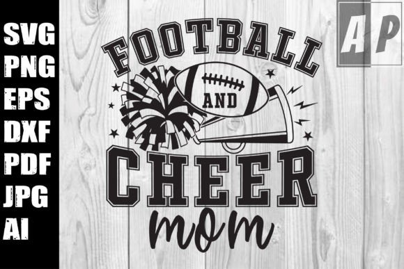 Football and Cheer Mom SVG