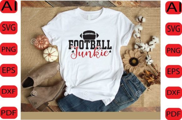 Football Junkie SVG DESIGN: Graphics & Crafts Asset Review