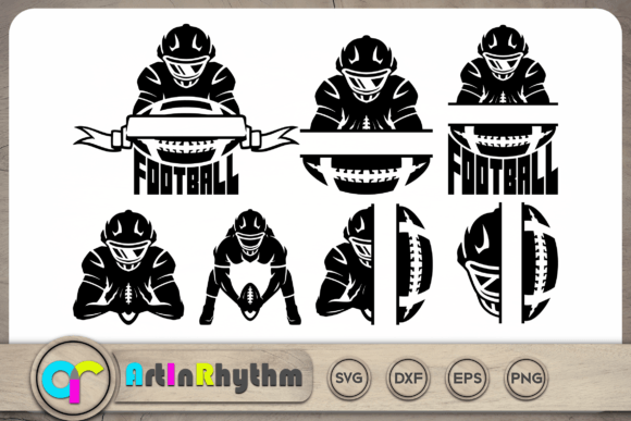 Football Name Frame SVG Bundle