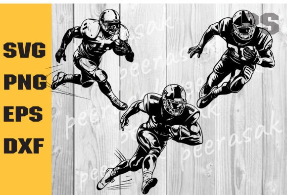 Football Player SVG for Personalized Graphics & Crafts