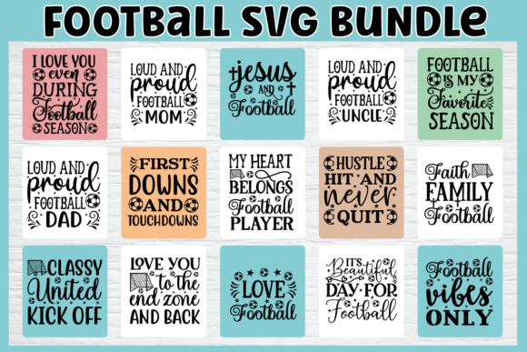 Football SVG Bundle: Graphics for Crafts & Marketing