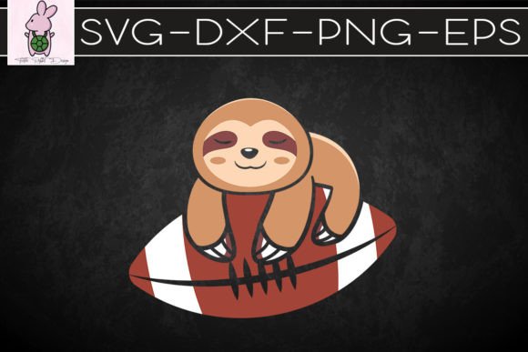 Funny Cute Lazy Sloth Football Lover Graphics