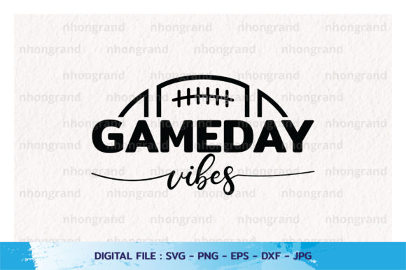 Gameday American Football Silhouette: Graphics for Crafts & Campaigns