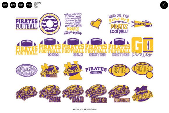 Pirates Football Bundle: Graphics for Crafts & Branding