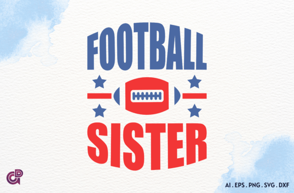 Retro Football Sister SVG Design: Graphics for Crafts & Local Branding