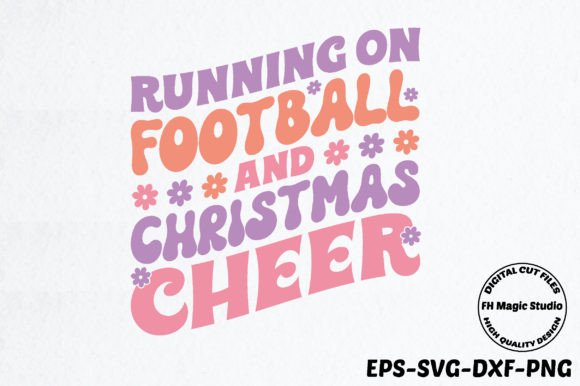 Running on Football and Christmas Cheer Graphics